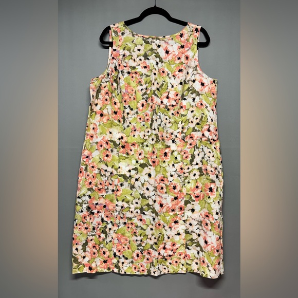 ✨J Jill Love Line Floral Shift Dress Sleeveless Size 1X - Picture 2 of 11